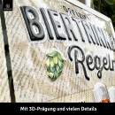 LANOLU Retro Blechschild Biertrinker Regeln 20x30cm