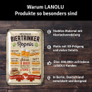 LANOLU Retro Blechschild Biertrinker Regeln 20x30cm