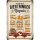 LANOLU Retro Blechschild Biertrinker Regeln 20x30cm