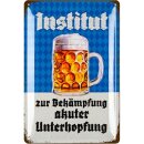 LANOLU Retro Blechschild Institut zur Bekämpfung...