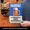LANOLU Retro Blechschild Institut zur Bekämpfung...