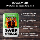 LANOLU Retro Blechschild Saufstelle 20x30cm