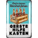 LANOLU Retro Blechschild Gerstehilfe Kasten 20x30cm
