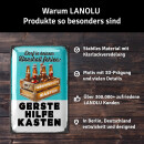 LANOLU Retro Blechschild Gerstehilfe Kasten 20x30cm