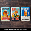 LANOLU Retro Blechschild Gerstehilfe Kasten 20x30cm