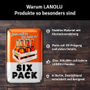 LANOLU Retro Blechschild Six Pack 20x30cm