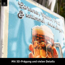 LANOLU Retro Blechschild Corona Gicht und schlimmer Bier hilft immer 20x30cm
