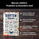 LANOLU Blechschild Gartenregeln 20x30cm