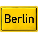 LANOLU Retro Blechschild Ortsschild Berlin 20x30cm