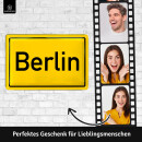LANOLU Retro Blechschild Ortsschild Berlin 20x30cm