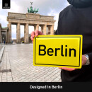 LANOLU Retro Blechschild Ortsschild Berlin 20x30cm
