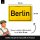 LANOLU Retro Blechschild Ortsschild Berlin 20x30cm