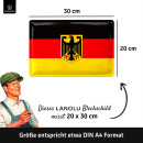 LANOLU Retro Blechschild Adler 20x30cm