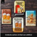 LANOLU Retro Blechschild Adler 20x30cm