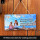 LANOLU Kordelschild Das Leben beginnt dort wo die Zeit die Bedeutung verliert 16x32cm