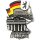 United1871 Metallmagnet 60123 Berlin Flagge Deu. Umriß