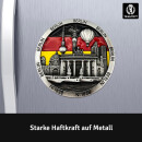 United1871 Metallmagnet 60129 Berlin rund 6,5cm Silber
