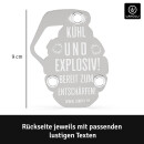 LANOLU Lustige Flaschenöffner Polizei, Feuerwehr, Trinkgranate (3er Set), Feuerwehr Geschenke für Feuerwehrmänner, Geschenke für Polizisten, witzige Bieröffner