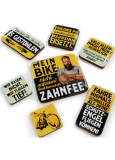 LANOLU Puzzle Magnetset 7 teilig Biker Magnetset