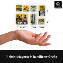 LANOLU Puzzle Magnetset 7 teilig Biker Magnetset