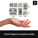 LANOLU Puzzle Magnetset 7 teilig Bier Magnetset