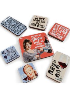 LANOLU Puzzle Magnetset 7 teilig Wein Magnetset