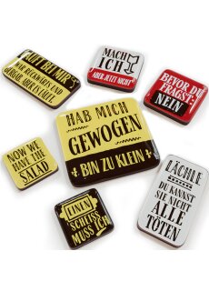 LANOLU Puzzle Magnetset 7 teilig mit lustigen Sprüchen