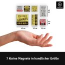 LANOLU Puzzle Magnetset 7 teilig mit lustigen Sprüchen