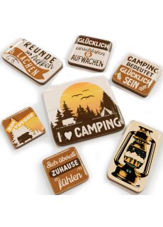 LANOLU Puzzle Magnetset 7 teilig Camping Magnetset
