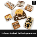 LANOLU Puzzle Magnetset 7 teilig Camping Magnetset