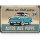 LANOLU Kühlschrankmagnete lustig- Trabant- Männer aus Stahl fahren Autos aus Pappe - lustige Magnete mit Sprüchen und witzigen Motiven 8x5,5cm