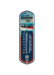 LANOLU Thermometer Trabant 8x28cm