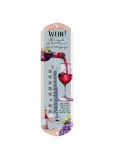 LANOLU Thermometer Wein 8x28cm