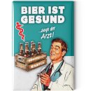 LANOLU Kühlschrankmagnete lustig- Bier ist gesund...