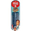 LANOLU Thermometer Bier ist gesund sagt der Arzt 8x28cm