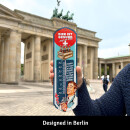 LANOLU Thermometer Bier ist gesund sagt der Arzt 8x28cm
