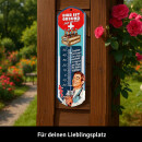 LANOLU Thermometer Bier ist gesund sagt der Arzt 8x28cm