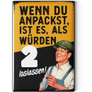 LANOLU Kühlschrankmagnete lustig- Wenn du anpackst...