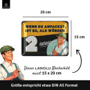 LANOLU Retro Blechschild Wenn du anpackst, ist es, als würden 2 loslassen! 15x20cm