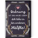 LANOLU Kühlschrankmagnete lustig- Ordnung ist das...