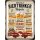 LANOLU Retro Blechschild Biertrinker Regeln 30x40cm