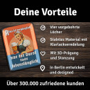 LANOLU Blechschild Nur der Durst bleibt 30x40cm