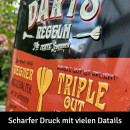 LANOLU Blechschild DART-Regeln 30x40cm