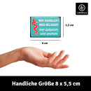 LANOLU Kühlschrankmagnete lustig- Wer randaliert wird relaxiert -lustige Magnete mit Sprüchen und witzigen Motiven 8x5,5cm
