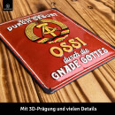 LANOLU Retro Blechschild Ossi durch die Gnade Gottes 15x20cm