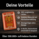 LANOLU Retro Blechschild Ossi durch die Gnade Gottes 15x20cm