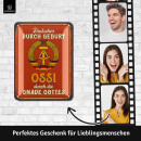 LANOLU Retro Blechschild Ossi durch die Gnade Gottes 15x20cm