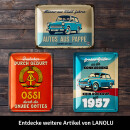LANOLU Retro Blechschild Ossi durch die Gnade Gottes 15x20cm