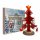 Zimtberg ZB014 - Tannenbaum Holz, rot- Schmuck 2 fach, 16cm
