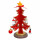 Zimtberg ZB014 - Tannenbaum Holz, rot- Schmuck 2 fach, 16cm